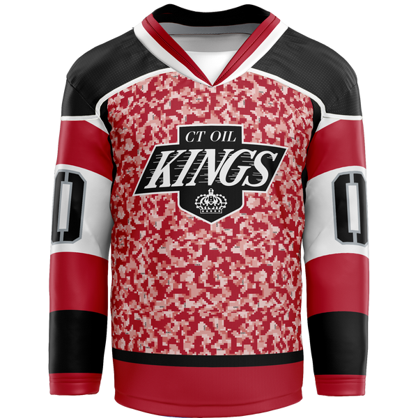 CT Oil Kings Adult Player Reversible Sublimated Jersey